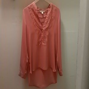 Peach long blouse